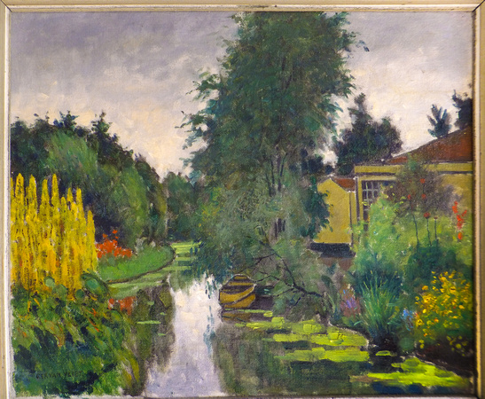 Pre WWII painting of Garden #33