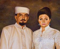 The present Sultan of Ternate and his wife.